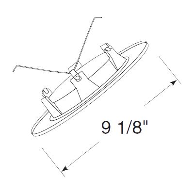 6" Super Slope Lensed Shower Trim with Diffuser by Juno at