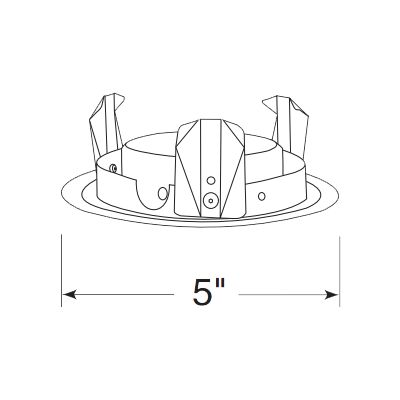 4" MR16 Flush Gimbal Ring Trim by Juno at