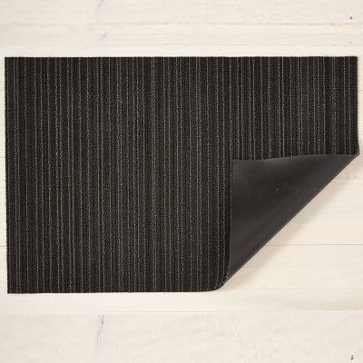 Chilewich Shag Skinny Stripe Utility Mat Color Steel Runner Big