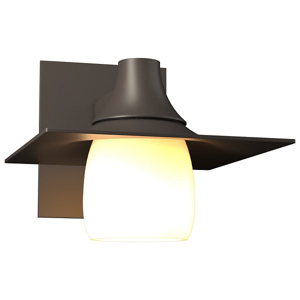 Hood Outdoor Wall Sconce with Glass