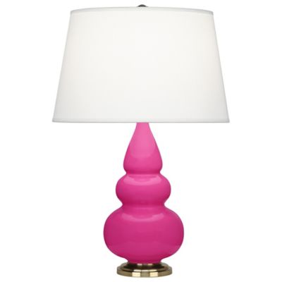 Small Triple Gourd Table Lamp with Metal Base