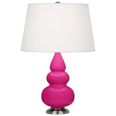 Small Triple Gourd Table Lamp with Metal Base
