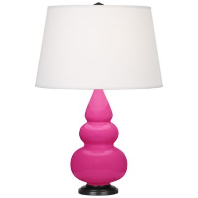 Small Triple Gourd Table Lamp with Metal Base
