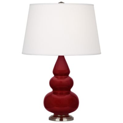 Small Triple Gourd Table Lamp with Metal Base
