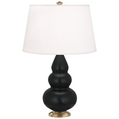 Small Triple Gourd Table Lamp with Metal Base