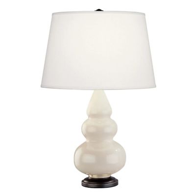 Small Triple Gourd Table Lamp with Metal Base