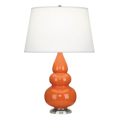 Small Triple Gourd Table Lamp with Metal Base