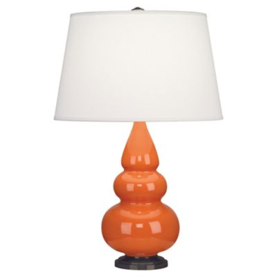 Small Triple Gourd Table Lamp with Metal Base