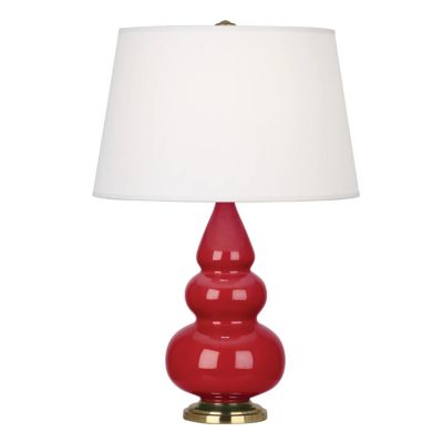 Small Triple Gourd Table Lamp with Metal Base