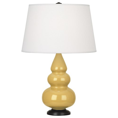 Small Triple Gourd Table Lamp with Metal Base