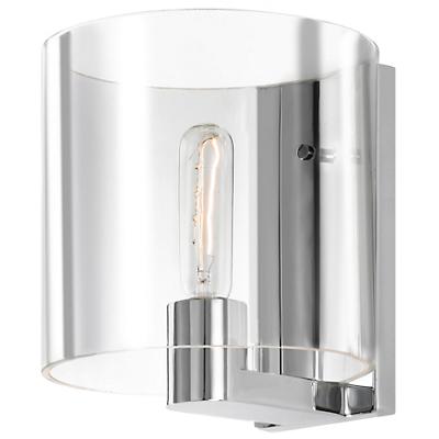 Delano Wall Sconce (Polished Chrome/Clear) - OPEN BOX RETURN