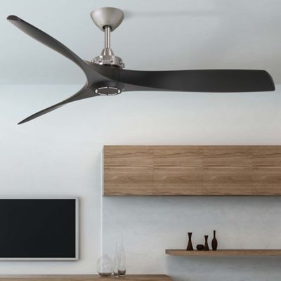 Shown in Brushed Nickel with Coal Fan Body and Blade finish, in use