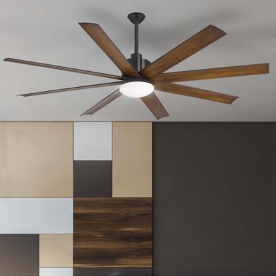 Shown in Oil Rubbed Bronze fan body finish, Tinted Opal blades