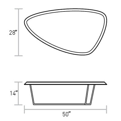 Hull Coffee Table by Gus Modern at