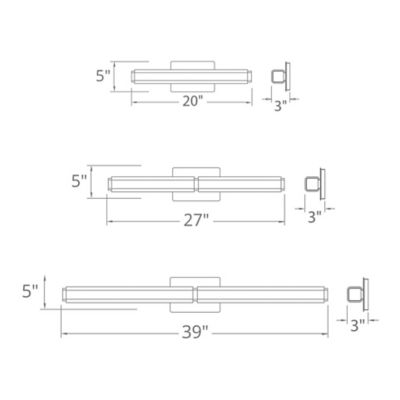 vogue led bath bar