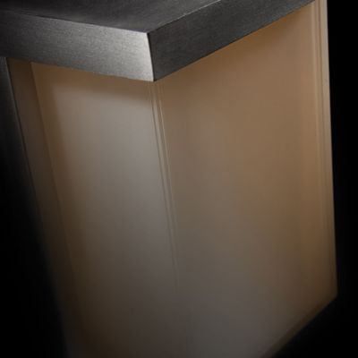 Shown in Brushed Aluminum finish, unlit