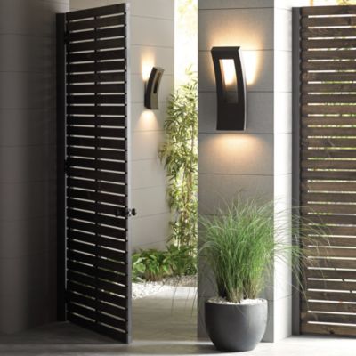 Shown in Bronze finish, lit, in use