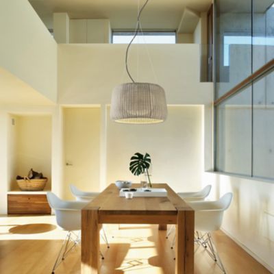 Shown in Natural White with Light Beige Shade finish, Small size, in use