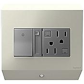 Control Box with Paddle Dimmer and 15A GFCI