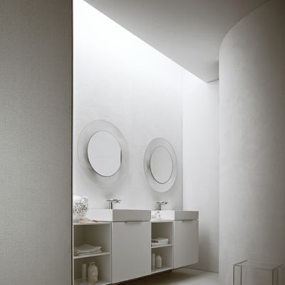 ALL SAINTS Miroir lumineux LED Salle de Bain Ø78cm ambre Kartell