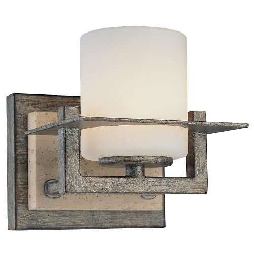 Compositions Wall Sconce (Opal/Aged Iron) - OPEN BOX RETURN