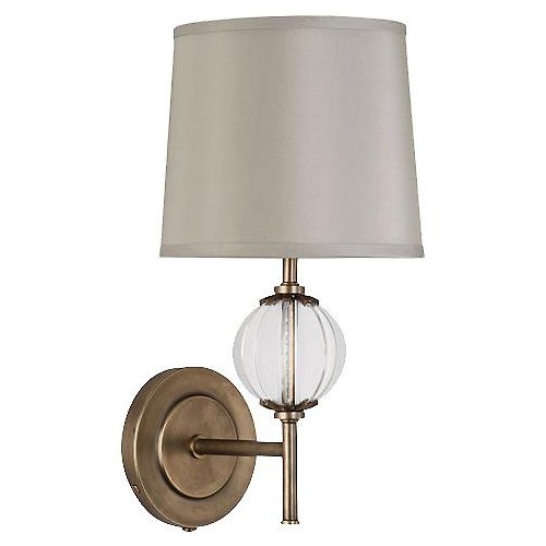 Latitude 3374 Wall Sconce (Brass w/ Oyster Grey) - OPEN BOX