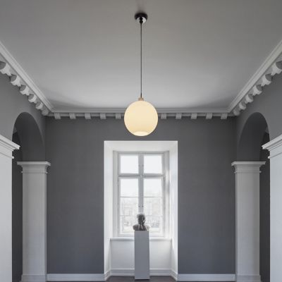 Show in White finish, lit, in use