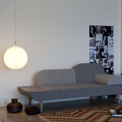Show in White finish, lit, in use