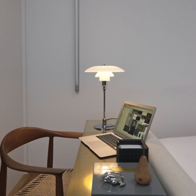 Louis Poulsen PH 3½-2 ½ Glass Table Lamp, Chrome