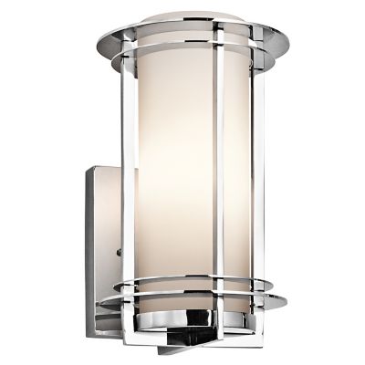 outdoor sconce lighting light steel stainless chrome pacific edge marine grade polished kichler lumens lights