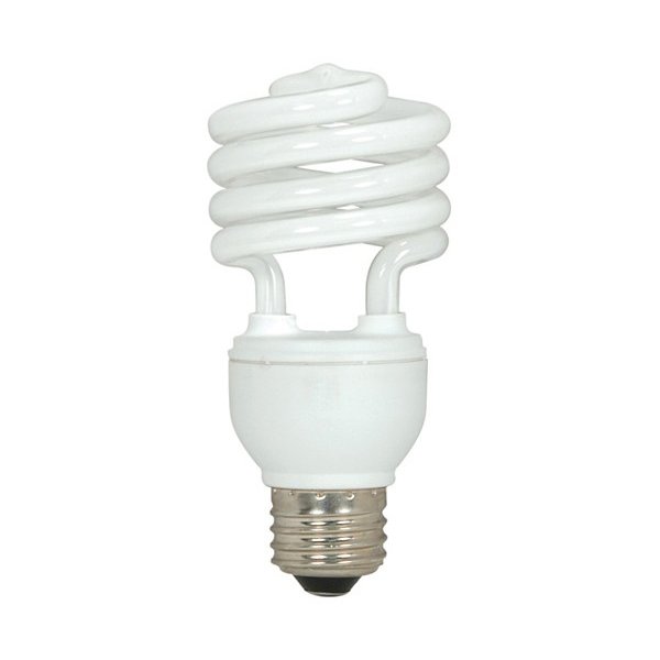 15W 120V T2 E26 Mini Spiral CFL Bulb