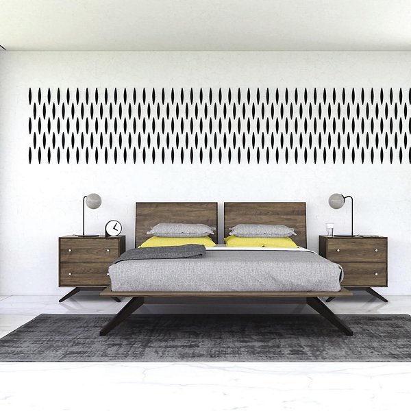 Astrid Bed with 2 Headboard Panels