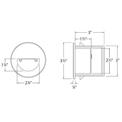 LEDme LED300 Step and Wall Light by WAC Lighting at
