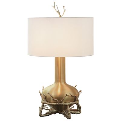 Fat Brass Twig Table Lamp