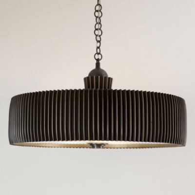 Crimp Drum Pendant