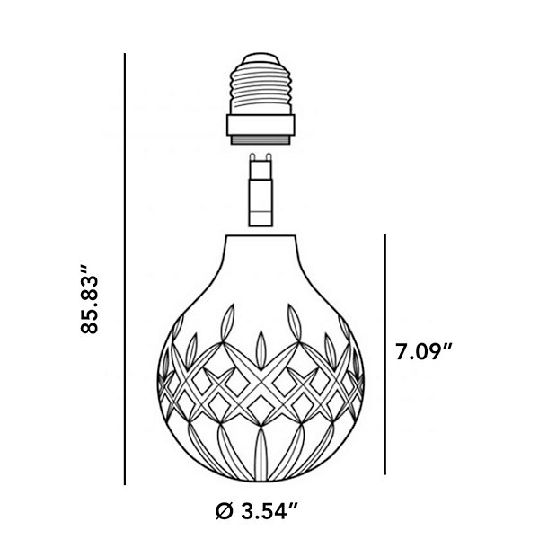 Crystal Bulb LED Mini Pendant