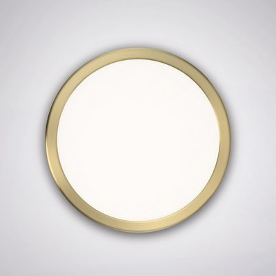 Shown in Brass finish, 10 Inch, lit
