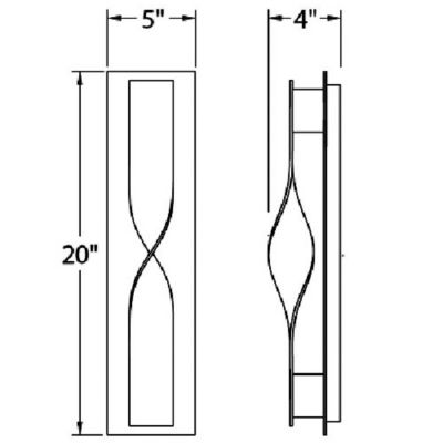 Twist Indoor/Outdoor LED Wall Sconce by Modern Forms at