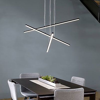 led contemporary chandeliers